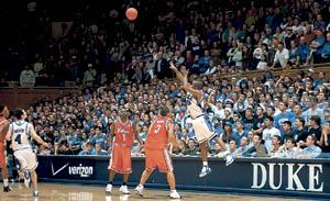 Duke guard Sean Dockery sinks game winner at the buzzer against Virginia Tech