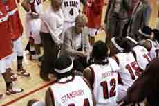 Coach Kay Yow and her N.C. State team lost to Wake Forest 65-64 Saturday.