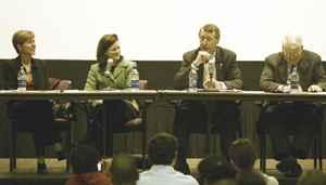 Thursday night the N.C. State chapter of the NAACP hosted several politicians at the rst session of their 2006 Leadership Series in the Campus Cinema. Rep. Deborah Ross,