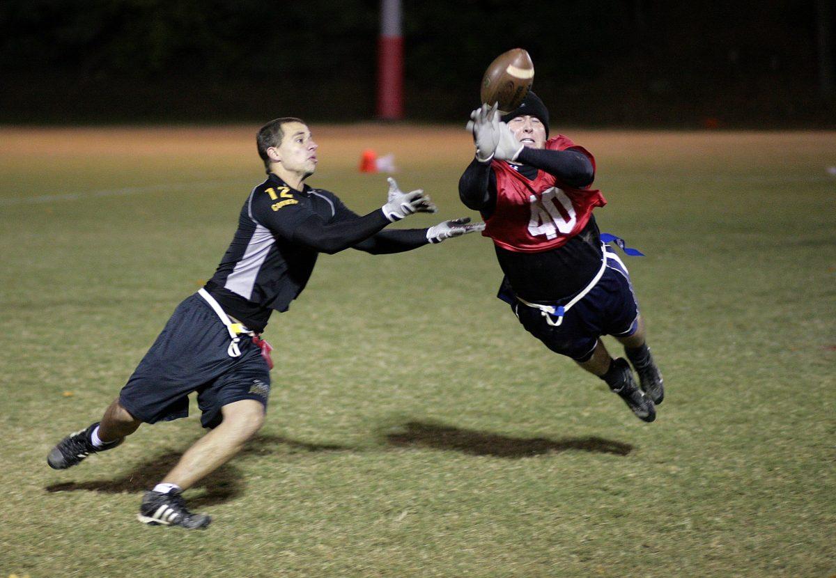 Lawnmowers win flag football Men's Open