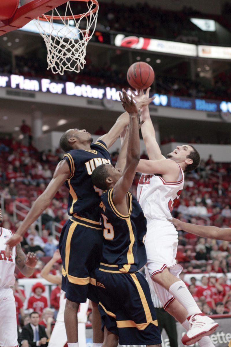 Senior forward Ben McCauley recorded 17 points and 15 rebounds against the Spartans Sunday