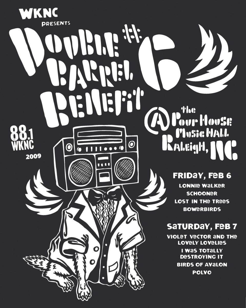 Poster for WKNC for Double Barrel Benefit