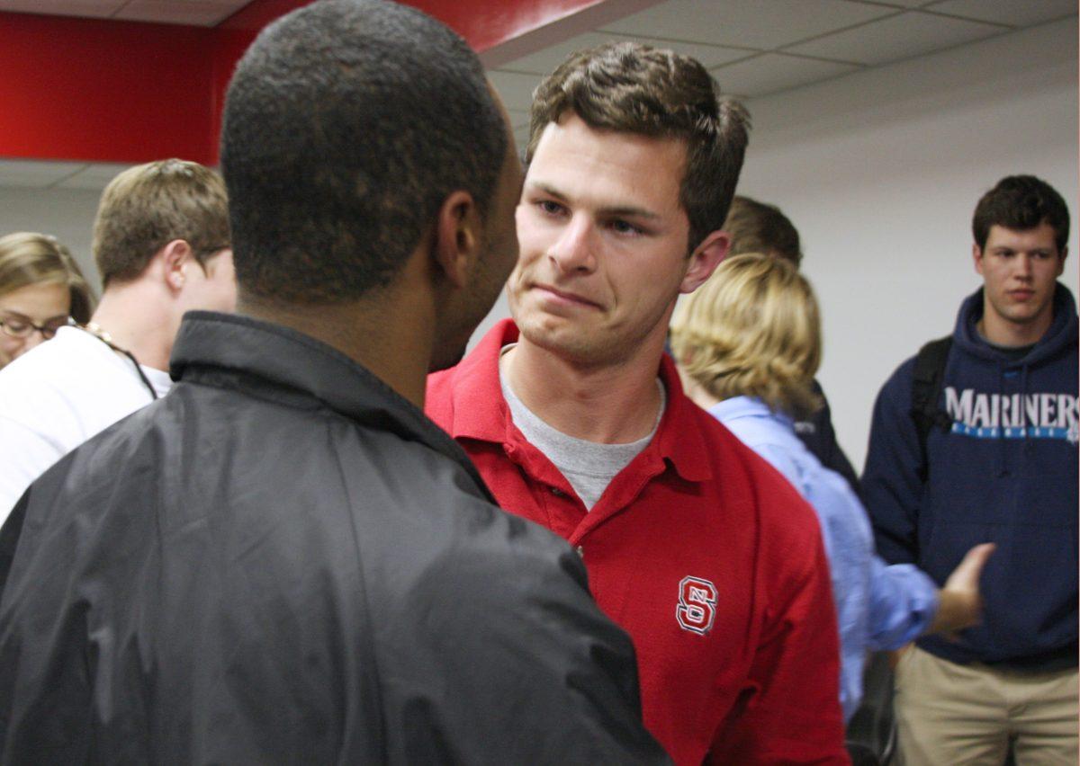 Jim Ceresnak was announced as the winner of the student body president race about 4