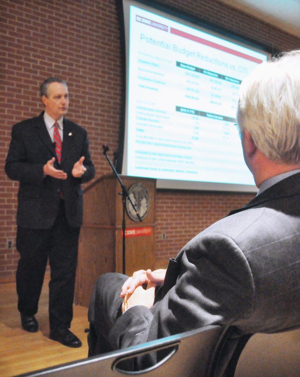 Despite the opportunity to voice opinions on tuition directly to Chancellor Woodson, Student Body President Kelly Hook and the Tuition Review Advisory Committee, only a hand full of students showed up to Talley Ballroom Thursday night.