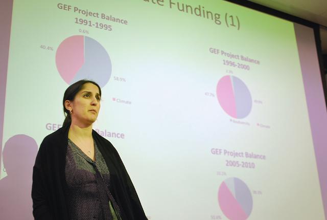 Sikina Jinnah, from the American University School of International Science. Photo by Sarah Tudor.
