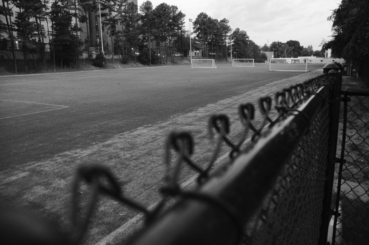 The upper Miller Field sits idle on Tues., Aug. 23. Photo by Jordan Moore.