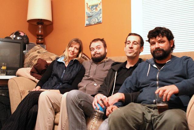 (From left to right)Allison Zirkel, Dan Kinney, Shayne Miel, and Mike Hacker. The Future Kings of Nowhere will be headling the first night of the WKNC Double Barrel Benefit. Photo by Thomas Obarowski