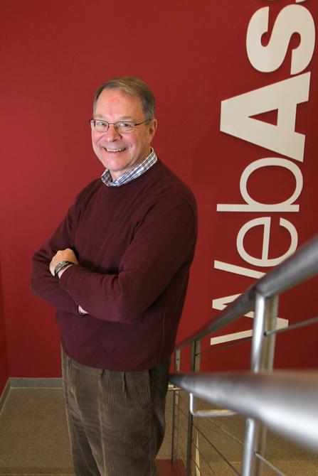 John Risley, CEO of WebAssign and N.C. State physics professor, has helped grow WebAssign from a company of 12 employees to around 150 since 2003. Photo by Tyler Andrews