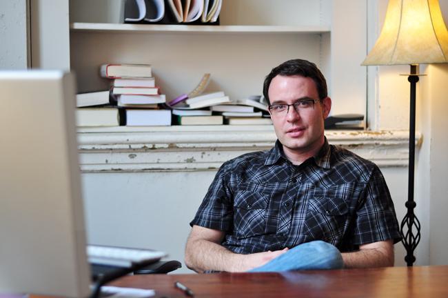 Tyler Jones is the lead pastor and founder of Vintage21. After graduating from UNC Chapel Hill, Jones moved to the Raleigh area and has been involved with various faith groups around State&#8217;s campus for 15 years now. Photo by Charlie Harless