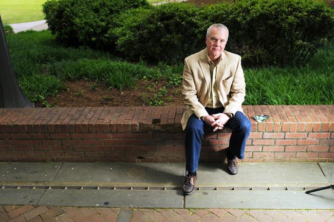 Robert Kochersberger, an associate professor of English, lost his son Charlie to suicide in the summer of 2007. Kochersberger is writing a book about dealing with his family's struggle with Charlie and his addiction. Photo by Jordan Moore