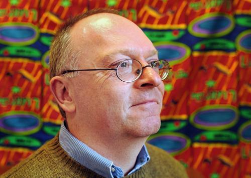 Timothy Hinton, an associate professor of philosophy, was raised in South Africa and strongly opposed apartheid in that region. Hinton says that even though the United States is a free country, there are still issues of equality all around, which is often overlooked by students. Photo by Jordan Moore