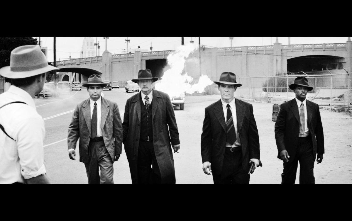 Sergeant John O&#8217;Mara (Josh Brolin) leads he titular &#8220;gangster squad&#8221; away from a successful hit on the crime boss Mickey Cohen (Sean Penn). In the film, the group&#8217;s off-the-books actions lead to a secret war to try and free Los Angeles from the grip of organized crime.