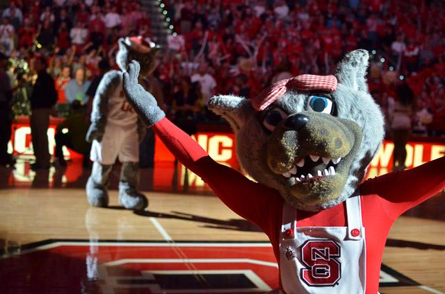 No. 18 N.C. State defeats UNC-Chapel Hill 91-83 in PNC Arena Saturday, Jan. 26, 2013.