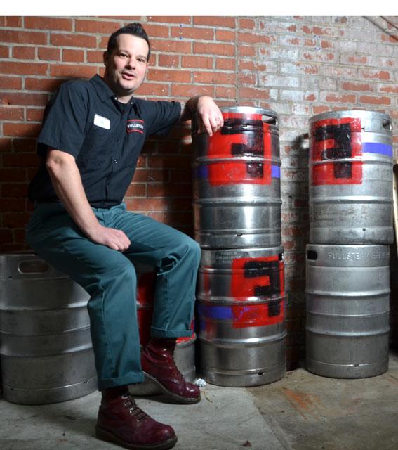 Fullsteam Brewery's head brewer Chris Davis is the mastermind for dialing in the recipe for the new Cackalacky beer that was introduced Sunday, Jan. 27, 2013. The new beer is a ginger pale ale that the brewery hopes to take to the national level. Photo by Ryan Parry.