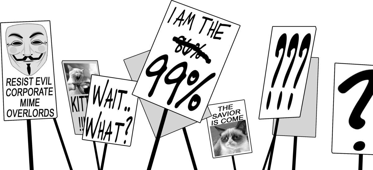 confused protest