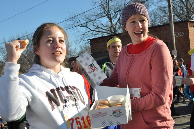 The 9th annual running of the Krispy Kreme Challenge took place Saturday, Feb. 9, 2013. All proceeds go to benefit the North Carolina Children's Hospital.