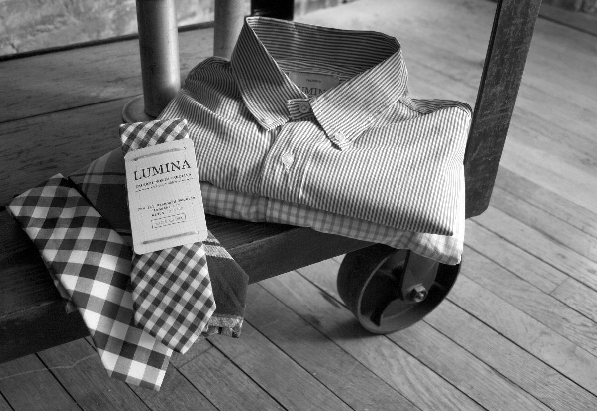 Each piece of Lumina clothing is made in the U.S. and hand inspected by the owners.