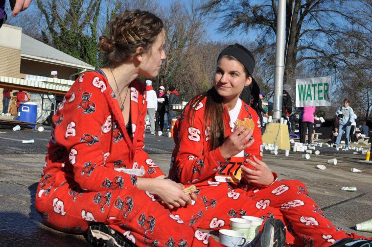 The 9th annual running of the Krispy Kreme Challenge took place Saturday, Feb. 9, 2013. All proceeds go to benefit the North Carolina Children's Hospital.