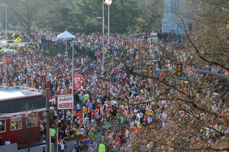 The 9th annual running of the Krispy Kreme Challenge took place Saturday, Feb. 9, 2013. All proceeds go to benefit the North Carolina Children's Hospital.