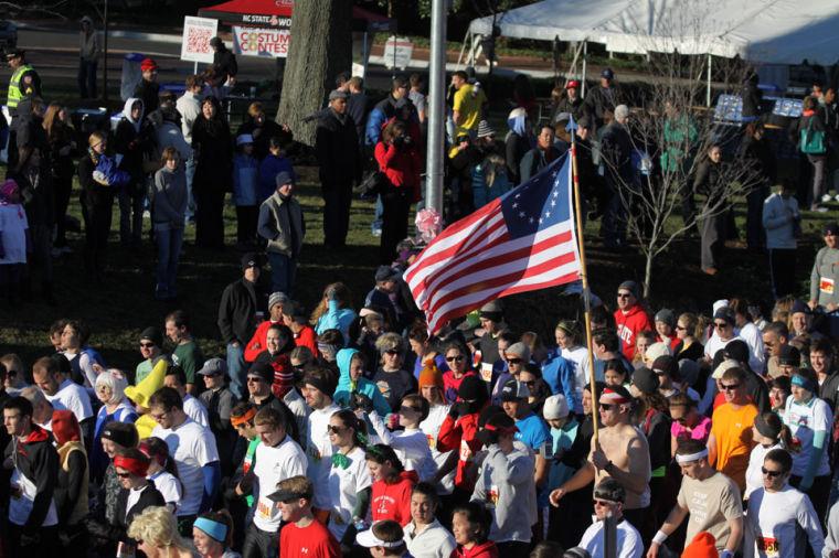 The 9th annual running of the Krispy Kreme Challenge took place Saturday, Feb. 9, 2013. All proceeds go to benefit the North Carolina Children's Hospital.
