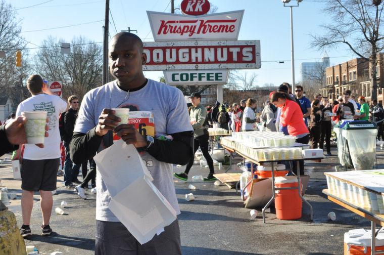 The 9th annual running of the Krispy Kreme Challenge took place Saturday, Feb. 9, 2013. All proceeds go to benefit the North Carolina Children's Hospital.