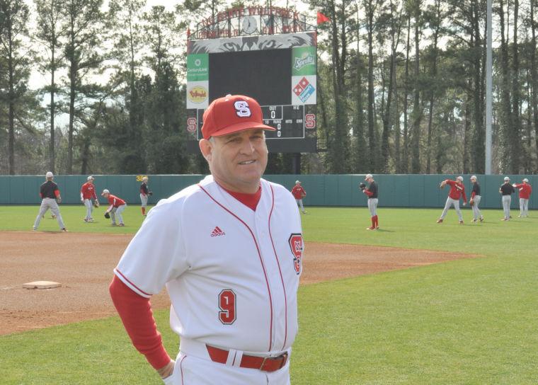 N.C. State baseball head coach Elliott Avent at a team practice Feb. 2, 2013. Avent enters his 17th season as the Wolfpack&#8217;s head coach. The 2003 national coach of the year has reached three Super Regionals during his time in Raleigh but is yet to reach the College World Series. He will look to pick up his 600th win at NCSU Friday when the
Pack opens its season against Appalachian State at 3 p.m.