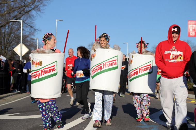 The 9th annual running of the Krispy Kreme Challenge took place Saturday, Feb. 9, 2013. All proceeds go to benefit the North Carolina Children's Hospital.