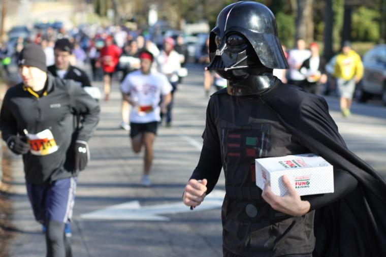 The 9th annual running of the Krispy Kreme Challenge took place Saturday, Feb. 9, 2013. All proceeds go to benefit the North Carolina Children's Hospital.