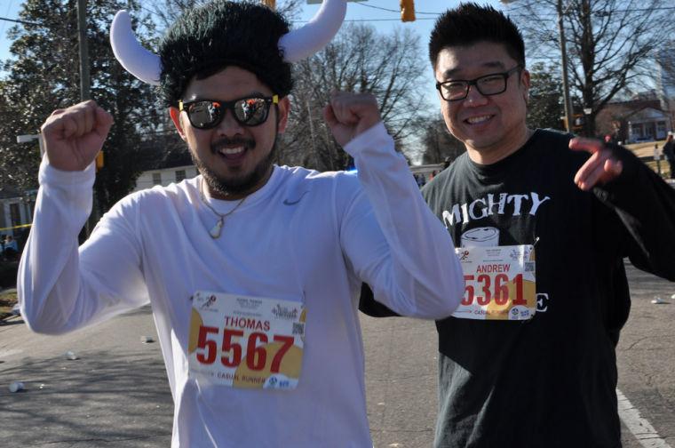 The 9th annual running of the Krispy Kreme Challenge took place Saturday, Feb. 9, 2013. All proceeds go to benefit the North Carolina Children's Hospital.