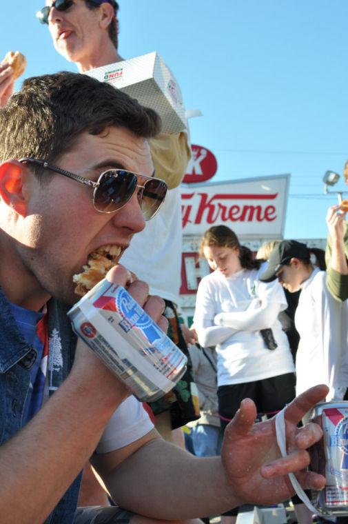 The 9th annual running of the Krispy Kreme Challenge took place Saturday, Feb. 9, 2013. All proceeds go to benefit the North Carolina Children's Hospital.
