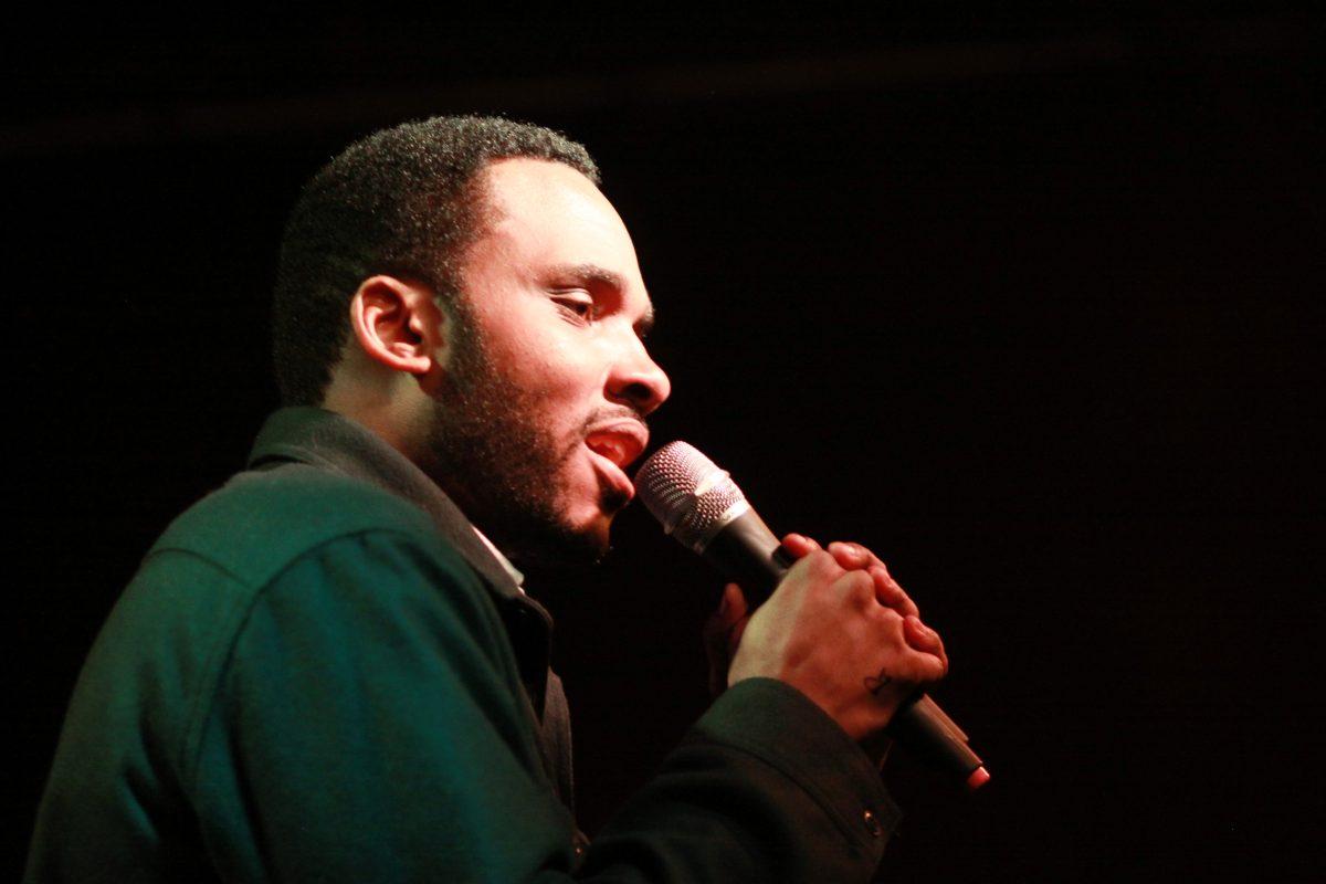 Napoleon Wright, II, performs Thursday night at the Pourhouse, 224 S. Blount St. Wright opened for Kooley High, a hip-hop group comprised of N.C. State alumni.