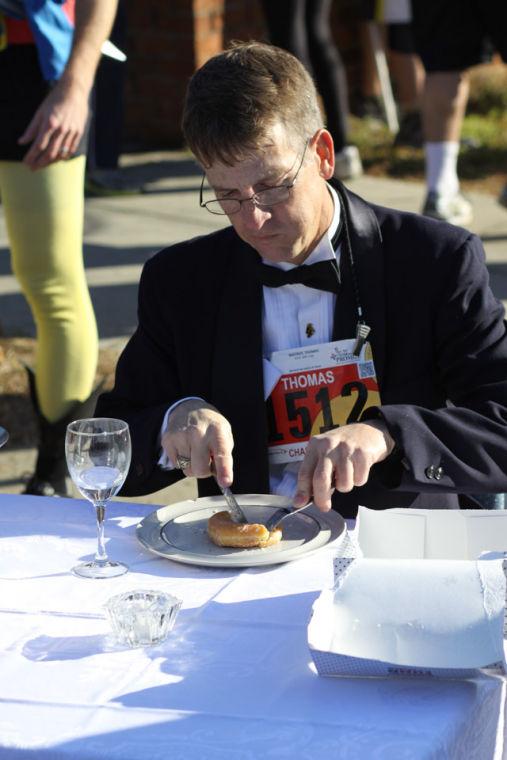 The 9th annual running of the Krispy Kreme Challenge took place Saturday, Feb. 9, 2013. All proceeds go to benefit the North Carolina Children's Hospital.