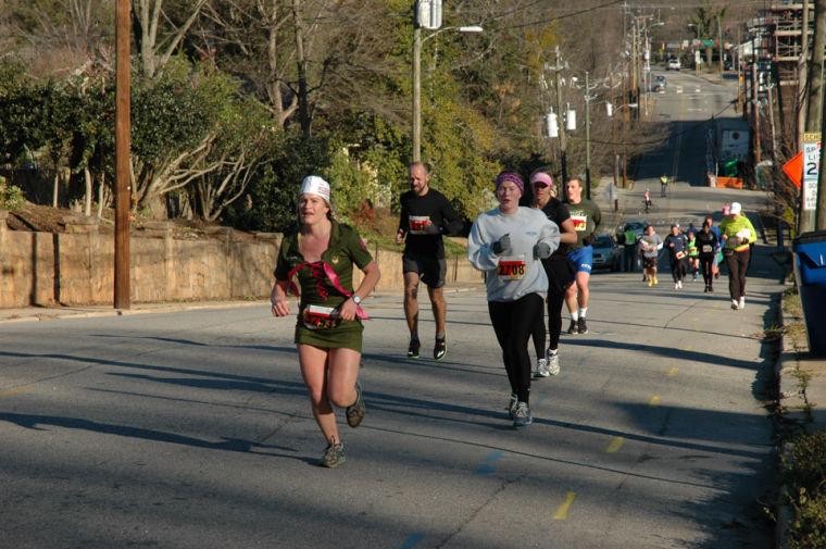The 9th annual running of the Krispy Kreme Challenge took place Saturday, Feb. 9, 2013. All proceeds go to benefit the North Carolina Children's Hospital.