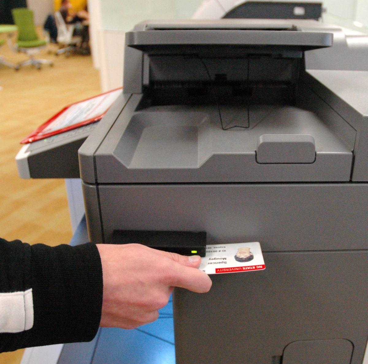 The new FollowMe printing system at James B. Hunt Jr. Library was activated Monday.