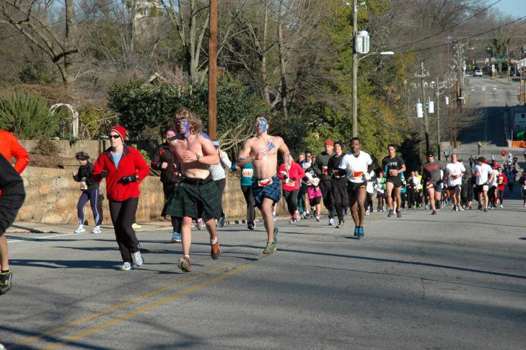 The 9th annual running of the Krispy Kreme Challenge took place Saturday, Feb. 9, 2013. All proceeds go to benefit the North Carolina Children's Hospital.