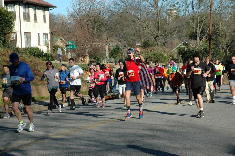 The 9th annual running of the Krispy Kreme Challenge took place Saturday, Feb. 9, 2013. All proceeds go to benefit the North Carolina Children's Hospital.