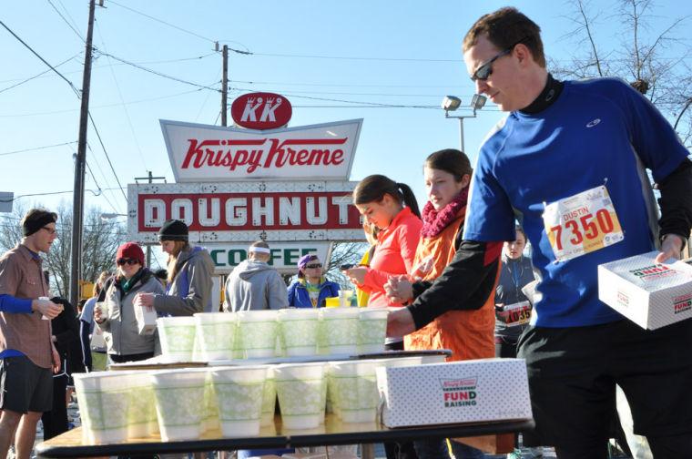 The 9th annual running of the Krispy Kreme Challenge took place Saturday, Feb. 9, 2013. All proceeds go to benefit the North Carolina Children's Hospital.