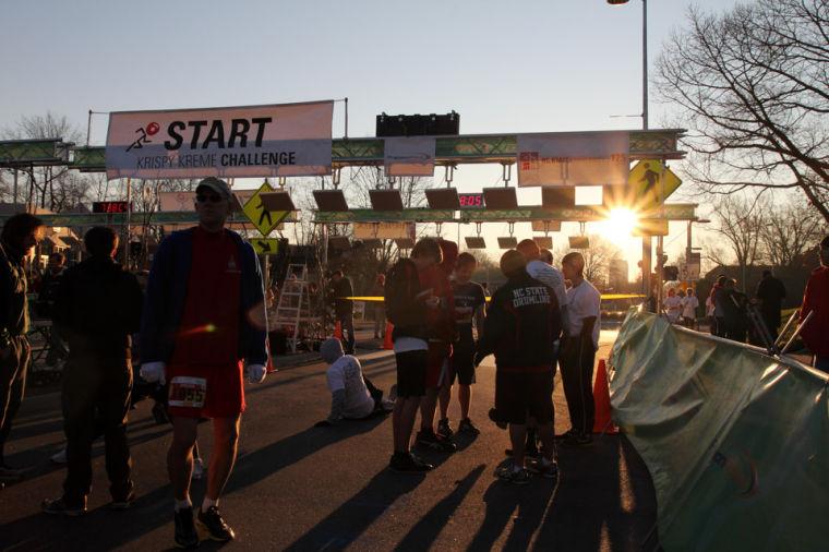 The 9th annual running of the Krispy Kreme Challenge took place Saturday, Feb. 9, 2013. All proceeds go to benefit the North Carolina Children's Hospital.