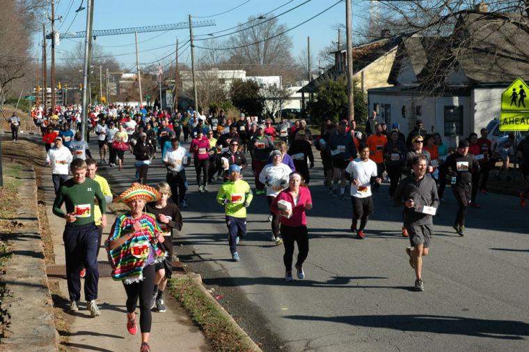 The 9th annual running of the Krispy Kreme Challenge took place Saturday, Feb. 9, 2013. All proceeds go to benefit the North Carolina Children's Hospital.