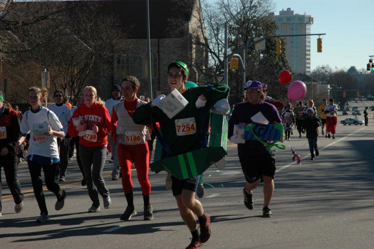 The 9th annual running of the Krispy Kreme Challenge took place Saturday, Feb. 9, 2013. All proceeds go to benefit the North Carolina Children's Hospital.