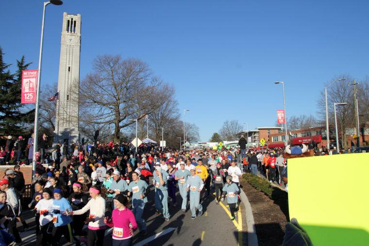 The 9th annual running of the Krispy Kreme Challenge took place Saturday, Feb. 9, 2013. All proceeds go to benefit the North Carolina Children's Hospital.