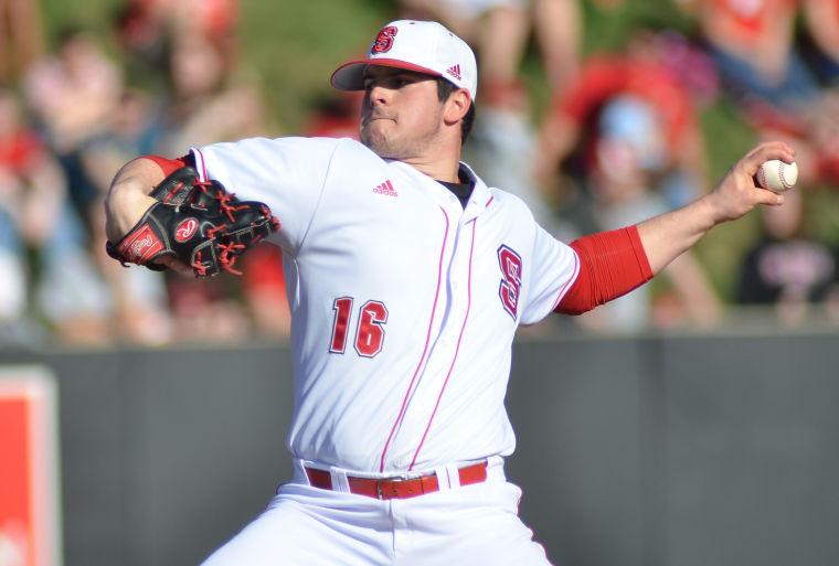 Sophomore pitcher Carlos Rodon pitches against Appalachian State University Friday, February 15, 2013. Rodon suffered his first loss of his collegiate career falling to the Mountaineers 6-3 at Doak Field at Dail Park. Photo by Ryan Parry.
