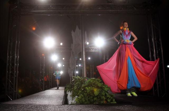 The N.C. State fashion show Art 2 Wear took place in the Court of North Carolina Thursday, April 25, 2013.