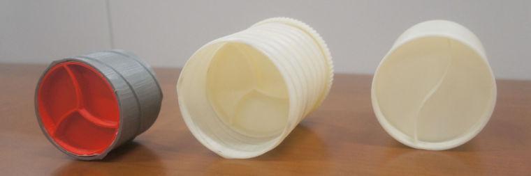 These models show the evolution of the design of Jar with a Twist.