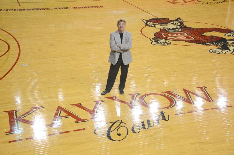 Wes Moore stands on the court at Reynolds Coliseum where he will be coaching his first games at State later this year. Wes Moore is the new women's basketball coach, replacing Kelly Harper. Moore was given a five-year contract.