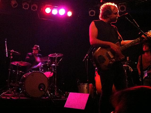 Matthew Houck (left) leads Phosphorescent at the Cat&#8217;s Cradle Monday night. Houck primarily writes and records Phosphorescent&#8217;s music but enlists a band for performances.