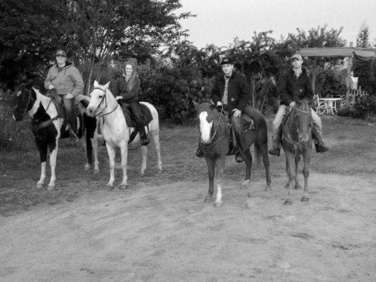 PHOTO COURTESY OF NCSU RODEO CLUB
Members of the NCSU Rodeo Club ride horses as a part of one of their events.&#160;