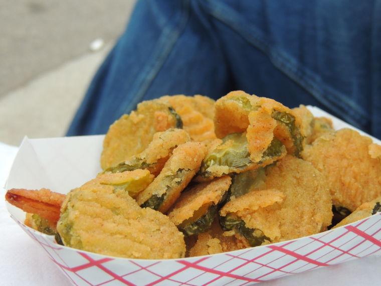Fried pickles are a southern North Carolina State fair staple.