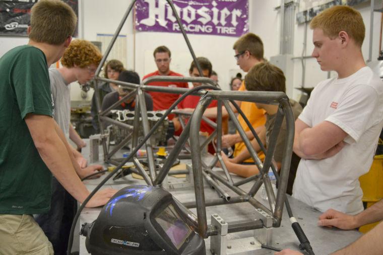 Wolfpack Motorsports builds the vehicle frame every year from scratch. Two teams, Formula and Baja, compete in an annual international competition in Michigan.&#160;