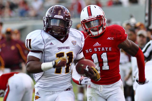 N.C. State defeats Central Michigan 48-14 in Carter-Finley Stadium Saturday, Sept. 28, 2013.